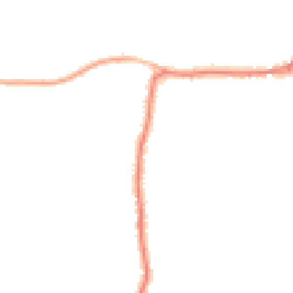Night-time road noise heatmap for PO20 3RJ