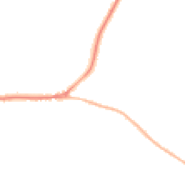 Night-time road noise heatmap for PO20 3RR