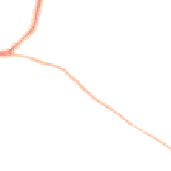 Night-time road noise heatmap for PO20 3RS