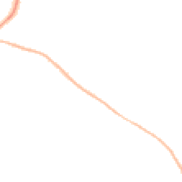 Night-time road noise heatmap for PO20 3RT