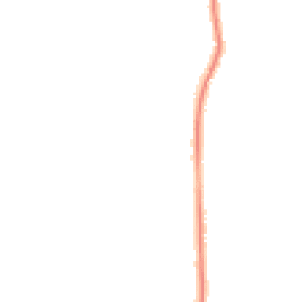 Night-time road noise heatmap for PO20 3TB