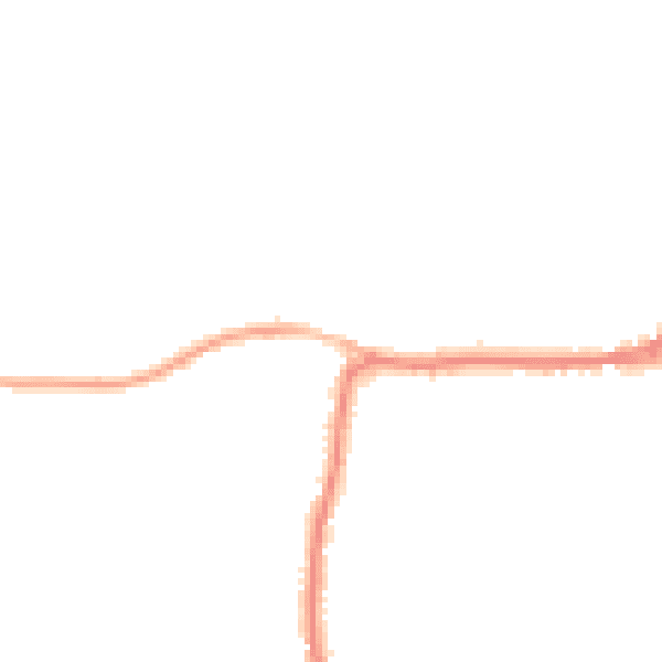 Night-time road noise heatmap for PO20 3UQ