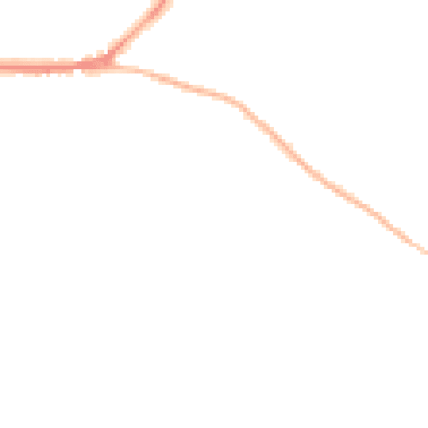 Night-time road noise heatmap for PO20 3UZ
