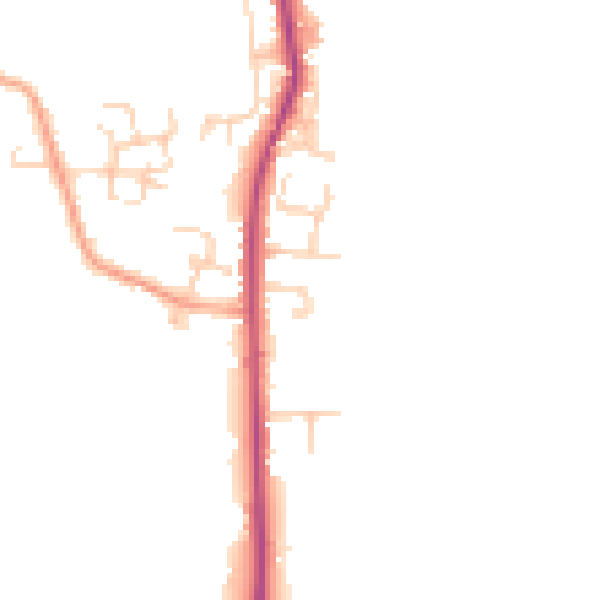 Daytime road noise heatmap for PO20 3YD