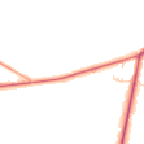 Daytime road noise heatmap for PO20 7BY