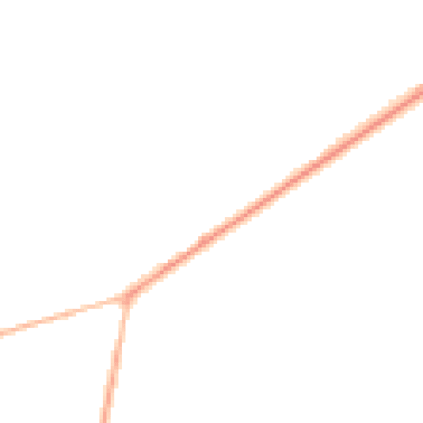 Night-time road noise heatmap for PO20 7EX