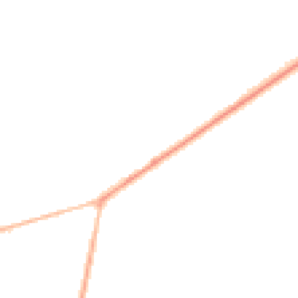 Night-time road noise heatmap for PO20 7EY