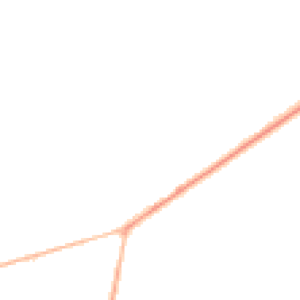 Night-time road noise heatmap for PO20 7EZ