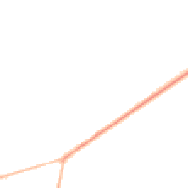 Night-time road noise heatmap for PO20 7HA