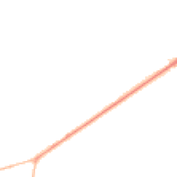 Night-time road noise heatmap for PO20 7HP