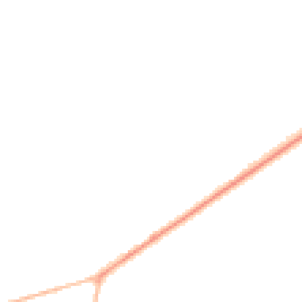Night-time road noise heatmap for PO20 7JA