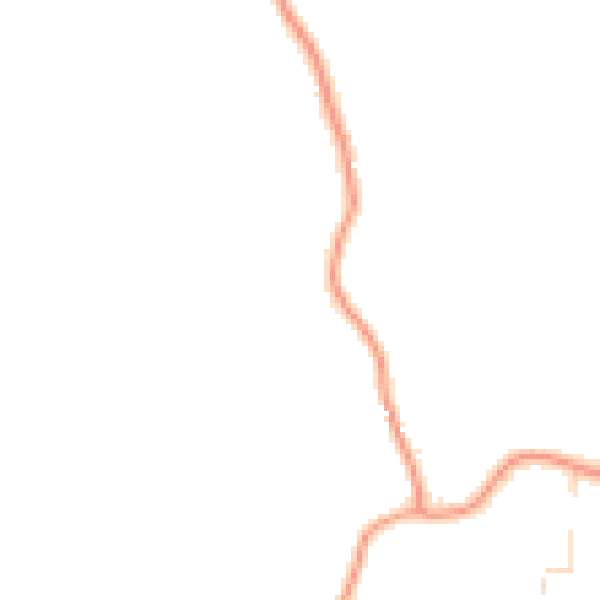 Daytime road noise heatmap for PO20 7NP