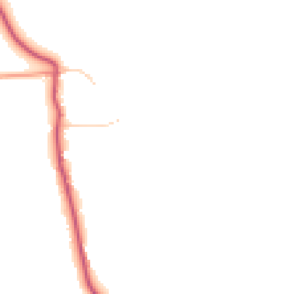 Daytime road noise heatmap for PO20 7RF