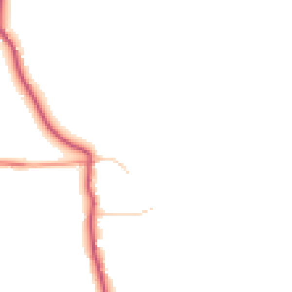 Daytime road noise heatmap for PO20 7RJ