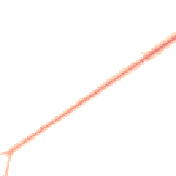 Night-time road noise heatmap for PO20 7SE