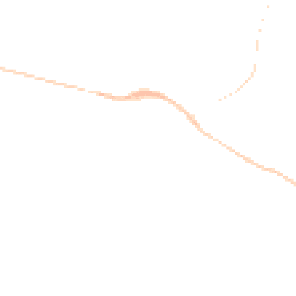 Night-time road noise heatmap for PO20 8BG