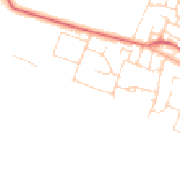 Daytime road noise heatmap for PO20 8HQ