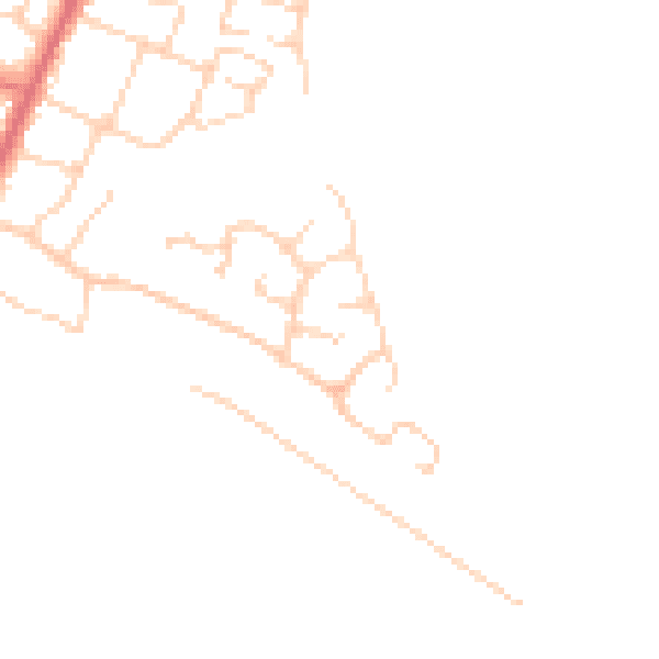 Daytime road noise heatmap for PO20 8JZ