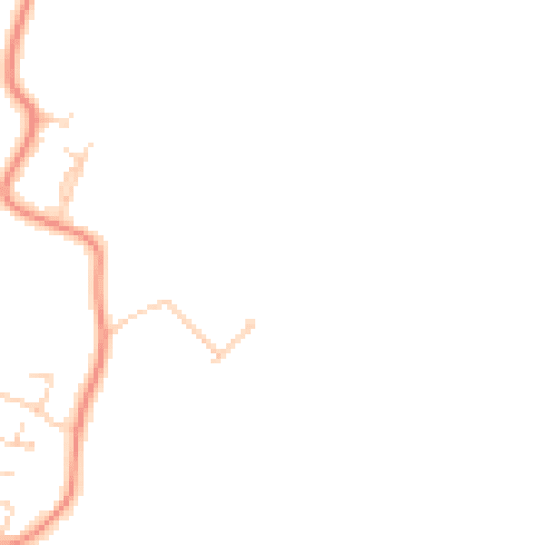 Daytime road noise heatmap for PO20 8PT