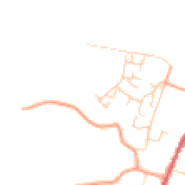 Daytime road noise heatmap for PO20 9BG