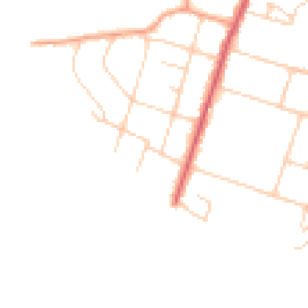 Daytime road noise heatmap for PO20 9DB