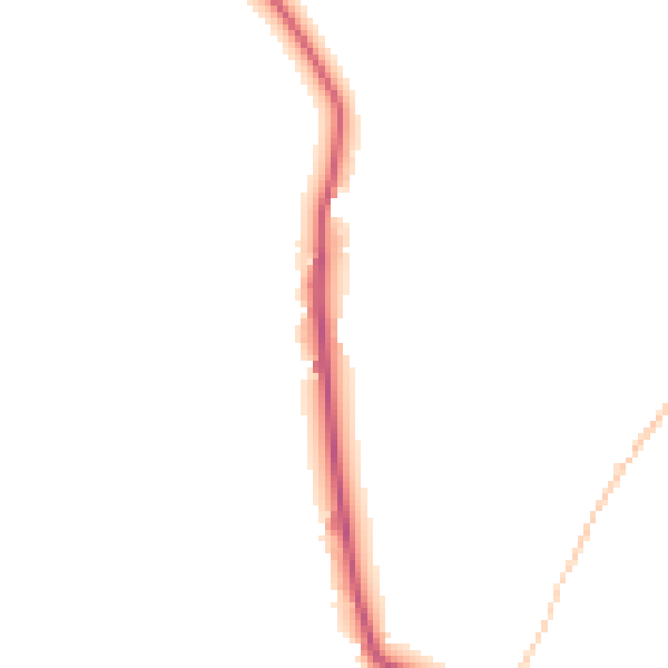 Daytime road noise heatmap for PO20 9EB