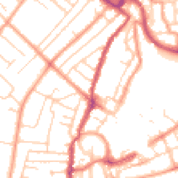 Daytime road noise heatmap for PO21 1AA