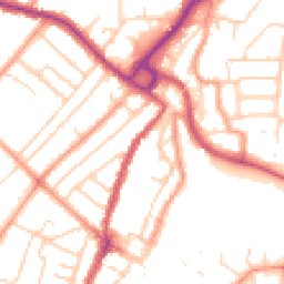 Daytime road noise heatmap for PO21 1AF