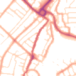 Daytime road noise heatmap for PO21 1AG