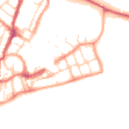 Daytime road noise heatmap for PO21 1AL