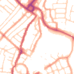 Daytime road noise heatmap for PO21 1AN