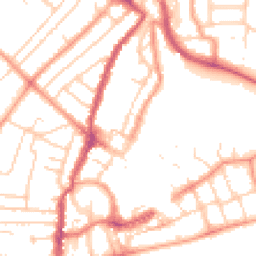 Daytime road noise heatmap for PO21 1AP