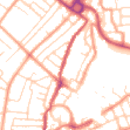 Daytime road noise heatmap for PO21 1AQ