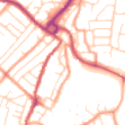 Daytime road noise heatmap for PO21 1AR