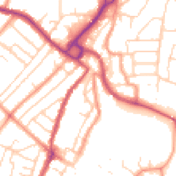 Daytime road noise heatmap for PO21 1AT