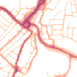Daytime road noise heatmap for PO21 1AY