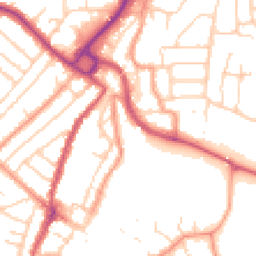 Daytime road noise heatmap for PO21 1BB