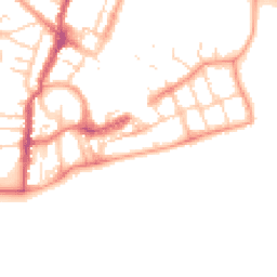 Daytime road noise heatmap for PO21 1BJ