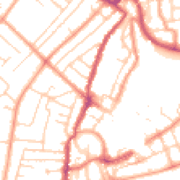 Daytime road noise heatmap for PO21 1BS