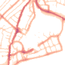 Daytime road noise heatmap for PO21 1DA