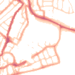 Daytime road noise heatmap for PO21 1DB