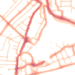 Daytime road noise heatmap for PO21 1DD