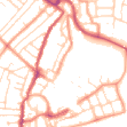 Daytime road noise heatmap for PO21 1DE