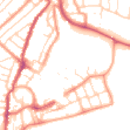 Daytime road noise heatmap for PO21 1DH