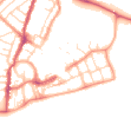 Daytime road noise heatmap for PO21 1FJ