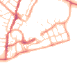 Daytime road noise heatmap for PO21 1LL