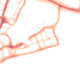 Daytime road noise heatmap for PO21 1LP