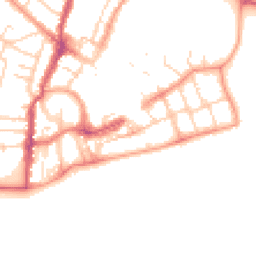 Daytime road noise heatmap for PO21 1LW