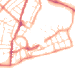 Daytime road noise heatmap for PO21 1PQ