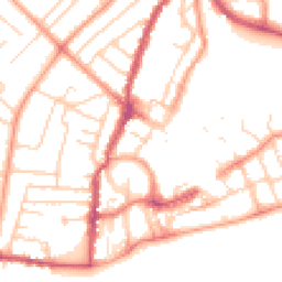 Daytime road noise heatmap for PO21 1QG
